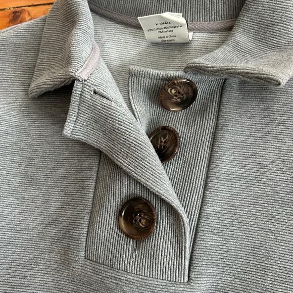 Varley Andale Sweat Grey Marl gray sweater xs - Picture 7 of 11